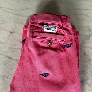 Janie & Jack Nantucket Reds (Pinkish) with Navy Airplanes, 100% Cotton